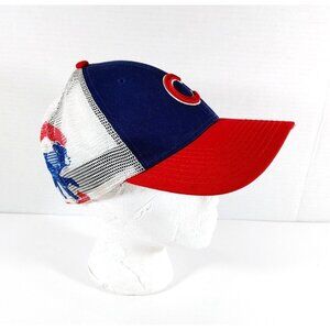New Era Chicago Cubs Snapback Red  Blue Trucker Hat Adjustable Cap